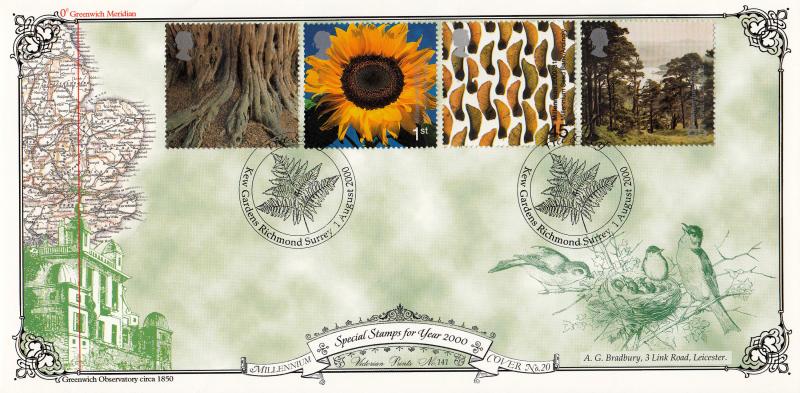 2000 (08) Tree & Leaf - Bradbury Victorian Print 141 Official
