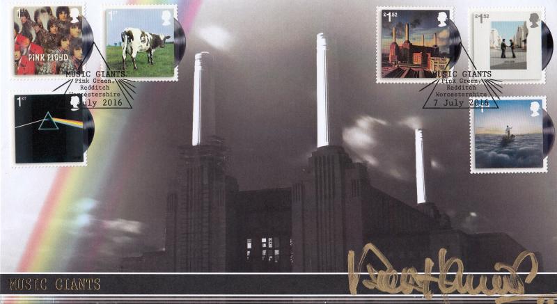 2016 (07) Pink Floyd (Stamps) - Internet 'Pink Green, Redditch' Official - Signed by Bob Harris