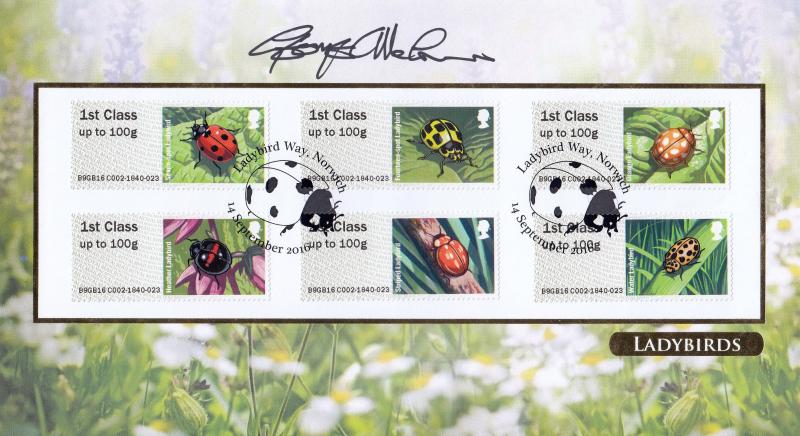 2016 (09) Ladybirds Post & Go - Internet 'Ladybird Way' Official - Signed by Dr George McGavin