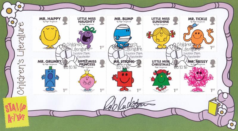 2016 (10) Mr Men & Little Miss - Internet 'Sunshine Place' Official - Signed by Robert Rackstraw