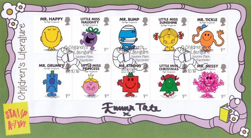 2016 (10) Mr Men & Little Miss - Internet 'Sunshine Place' Official - Signed by Emma Tate