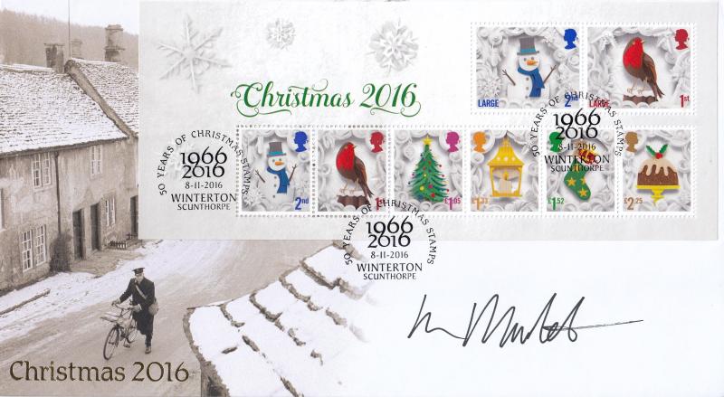 2016 (11) Christmas (M/S) - Internet 'Winterton' Official - Signed by Helen Musselwhite