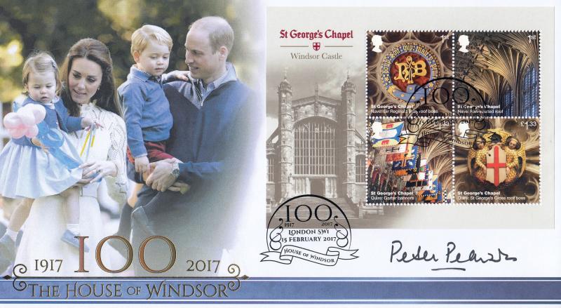 2012 (02) House of Windsor (M/S) - Internet 'House of Windsor' Official - Signed by Lt General Peter Pearson