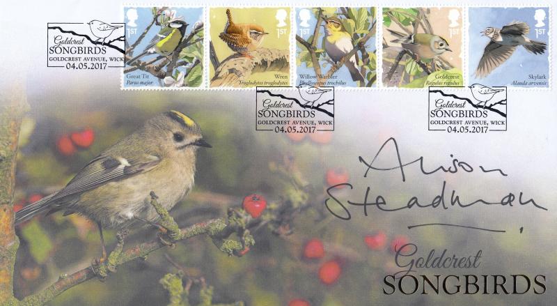 2017 (05) Songbirds - Internet 'Goldcrest' Official - Signed by Alison Steadman