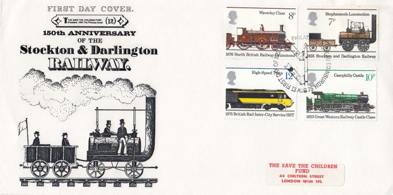 1975 (08) Railways - Save The Children Fund Cover - Edinburgh H/S