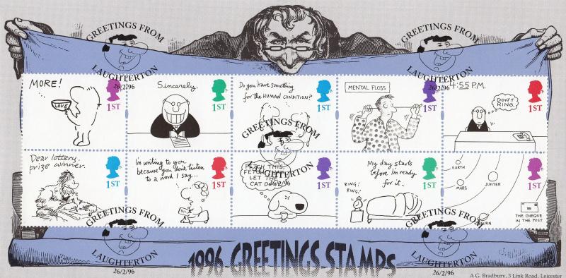 1996 (02) Greetings - Bradbury 'Laughterton' Special
