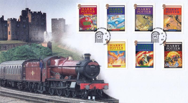 2007 (07) Harry Potter (Stamps) - Internet 'Kings Cross Station' Official