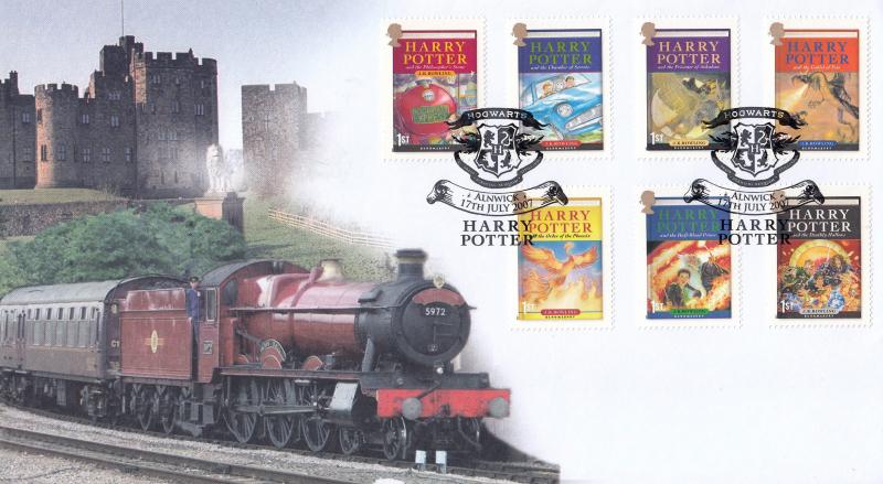 2007 (07) Harry Potter (Stamps) - Internet 'Hogwarts, Alnwick' Special