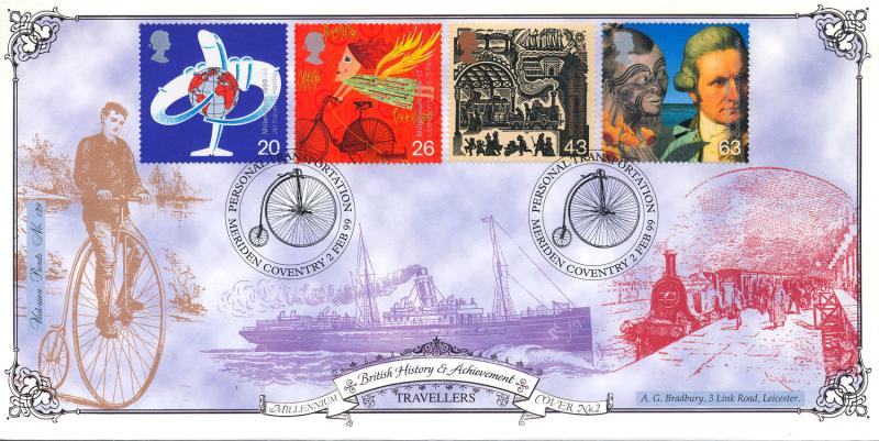 1999 (02) Travellers - Bradbury Victorian Print 129 'Meriden, Coventry' Official
