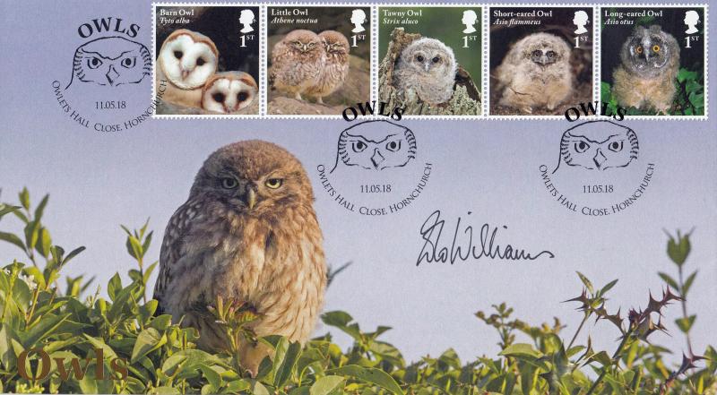 2018 (05) Owls - Internet 'Owlets Hall Close' Official - Signed by Iolo Williams