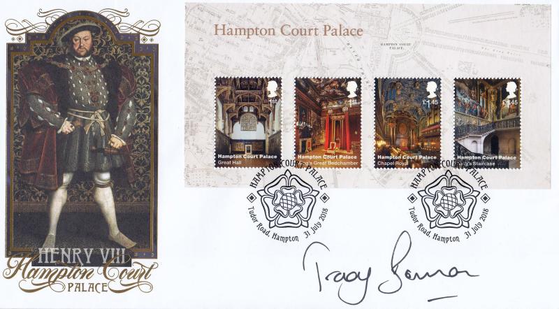 2018 (07) Hampton Court Palace (M/S) - Internet 'Tudor Road, Hampton' Official - Signed by Tracy Borman