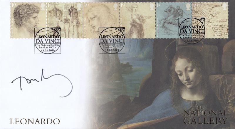 2019 (02) Leonardo Da Vinci - Internet 'The National Gallery' Official - Signed by Tom Riley