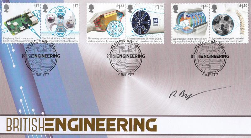 2019 (05) British Engineering (Stamps) - Internet 'Innovation Way' Official - Signed by Richard Browning