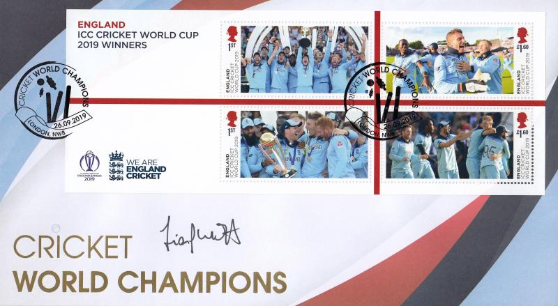 2019 (09) Cricket World Cup (Men's) - Internet 'Stumps' Official - Signed by Liam Plunkett