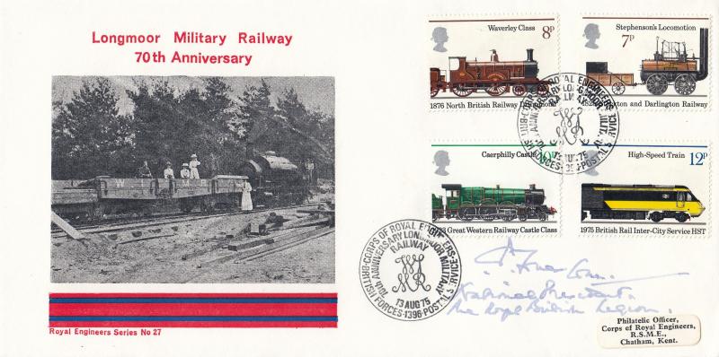 1975 (08) Railways - Royal Engineers Longmoor Military Railway Official - Signed by General Sir Charles P Jones