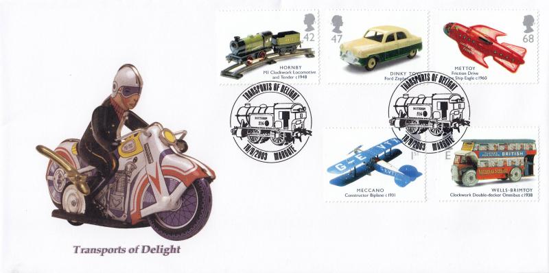 2003 (09) Transports of Delight (Stamps) - Norvic Philatelics Cover - Margate H/S