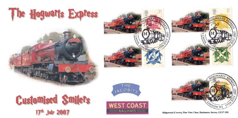 2007 (07) Harry Potter (Generic 'Trains' Sheet) - Ridgewood Covers - Hogwarts Express, N1 H/S
