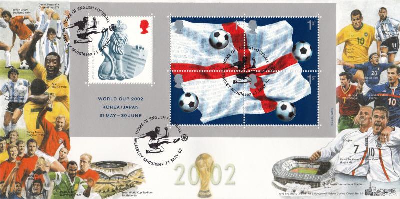 2002 (05) World Cup M/S - Bradbury Windsor 16 Official