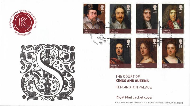 2010 (06) The House of Stuarts (Stamps) - RM 'Timeline' Commemorative Cachet Special