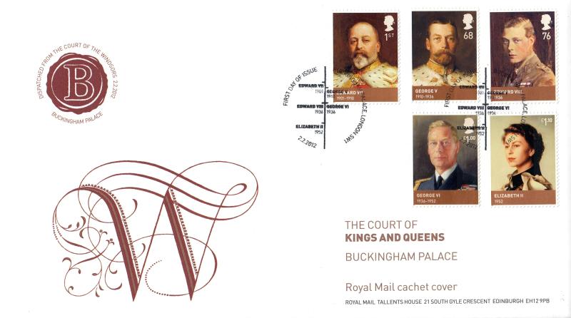 2012 (02) House of Windsor (Stamps) - RM 'Timeline' Commemorative Cachet Special