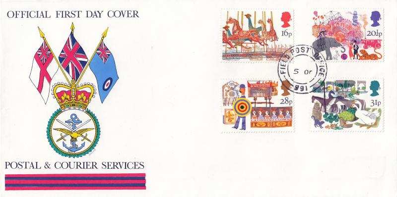 1983 (10) Fairs - Postal & Courier Services - Field Post Office 991 CDS (With CDS Missing Year Slug Error)