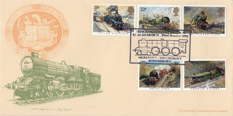 1985 (01) Famous Trains - Bradbury 'King George V' Special - King George V, Hereford H/S