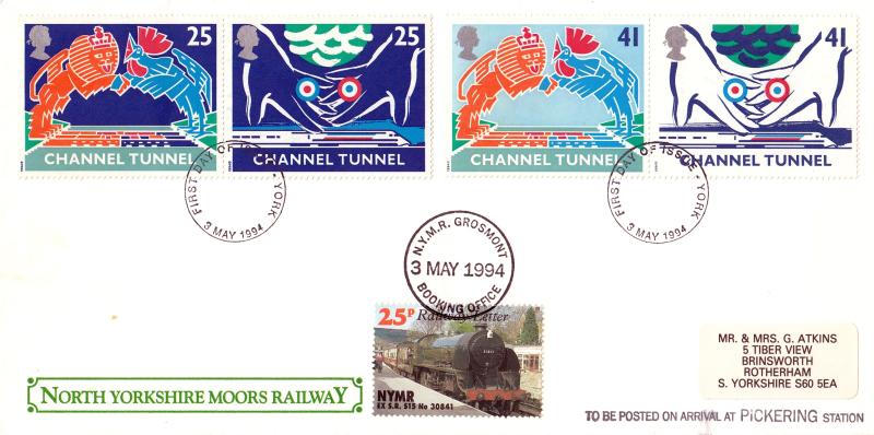 1994 (05) Channel Tunnel - North Yorkshire Moors Railway cover - York FDI