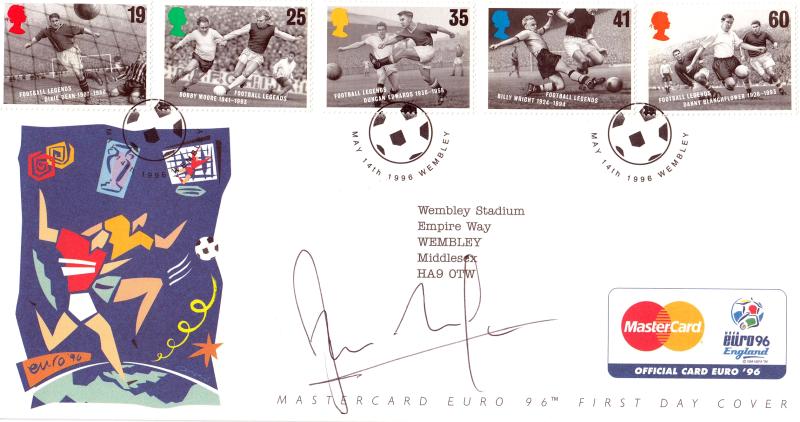 1996 (05) Football Legends - RM/Mastercard 'Wembley Ball' Official - Signed by David Ginola
