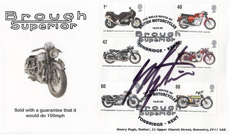 2005 (07) Motorcycles - Henry Pugh 'Brough Superior' Official - Signed by Giacomo Agostini
