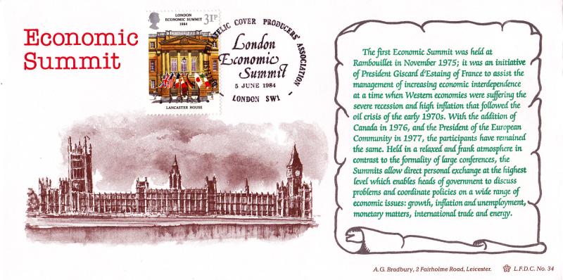 1984 (06) Summit - Bradbury LFDC 34 (Houses of Parliament) Special - BPCPA H/S