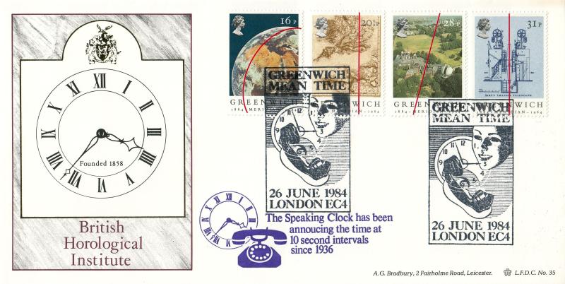 1984 (06) Greenwich - Bradbury LFDC 35 'Greenwich Mean Time, EC4' Special