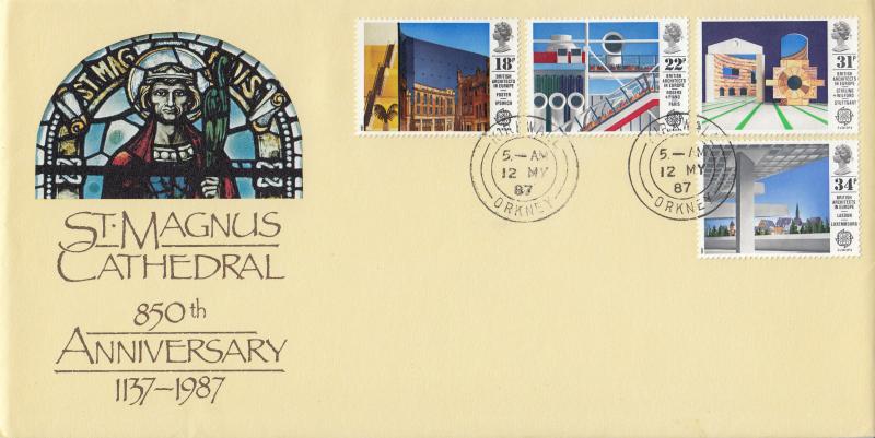 1987 (05) Architects - St Magnus Cathedral 850th Anniversary Cover - Kirkwall, Orkney CDS