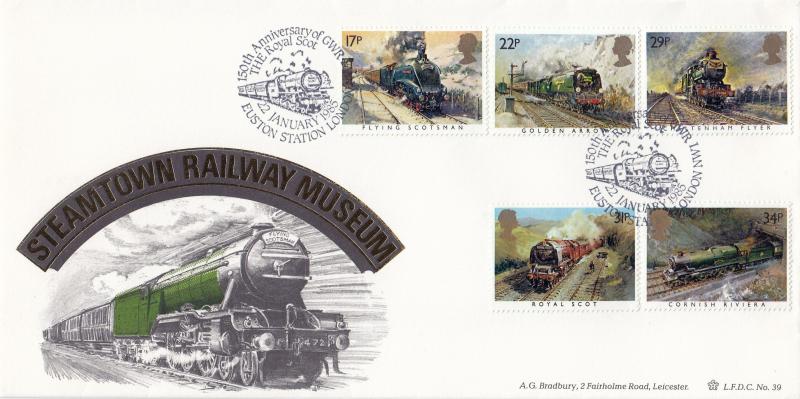 1985 (01) Famous Trains - Bradbury LFDC 39 'The Royal Scot, Euston Station' Special