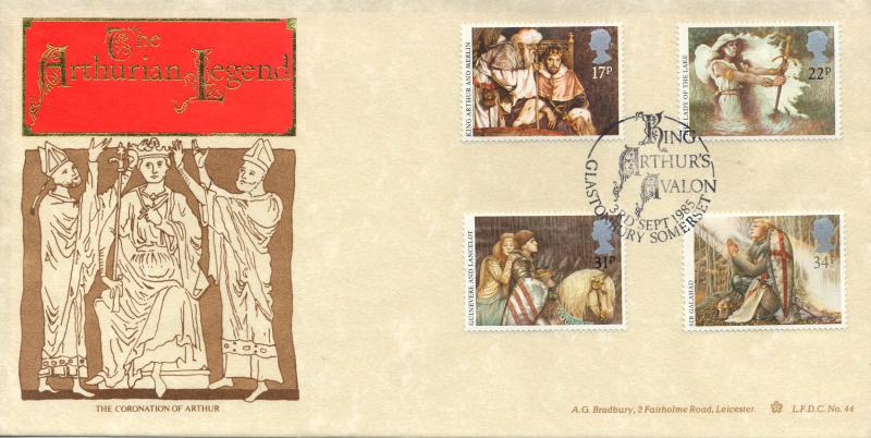 1985 (09) King Arthur - Bradbury LFDC 44 'King Athur's Avalon, Glastonbury' Official