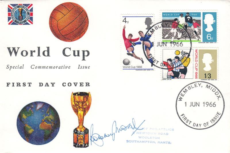 1966 (06) World Cup - Connoisseur - Ord - Wembley FDI - Signed by Bobby Moore