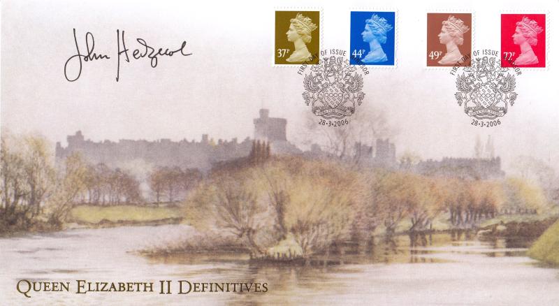 2006 (03) New Definitives (37p-44p-49p+72p) - Internet 'Windsor Arms' Special - Signed by Professor John Hedgecoe