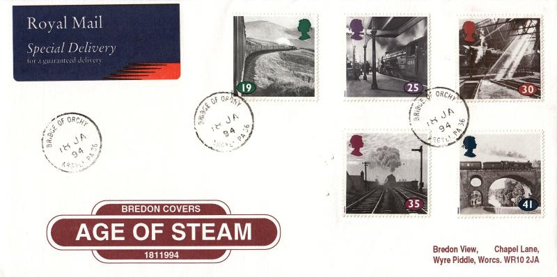 1994 (01) The Age of Steam - Bredon 'Enamel Sign' Cover - Bridge of Orchy CDS