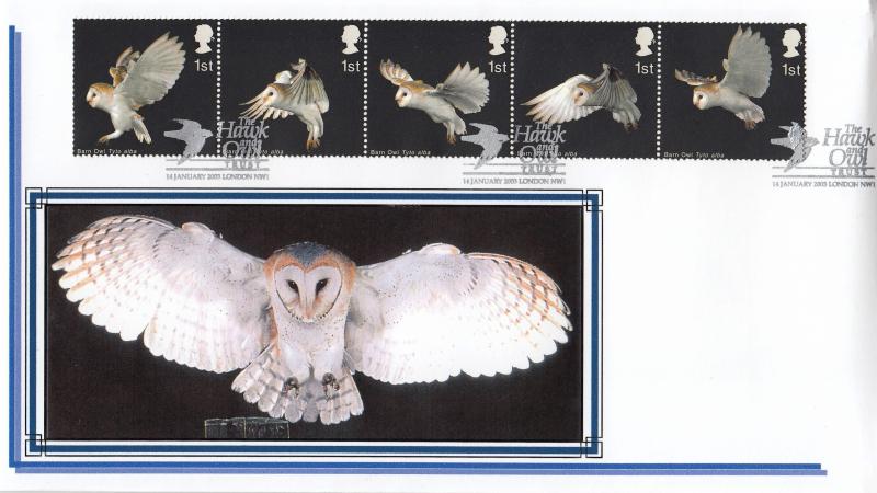 2003 (01) Birds of Prey - Privately Produced Pair of Covers - Hawk & Owl Trust H/S