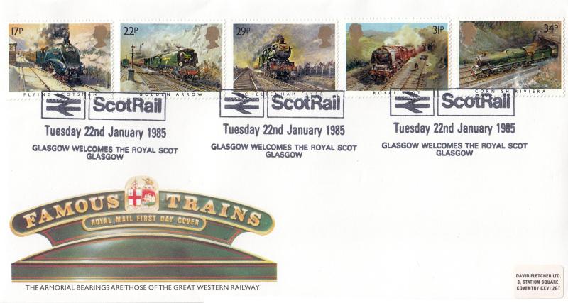 1985 (01) Famous Trains - RM - ScotRail, Glasgow Welcomes the Royal Scot H/S