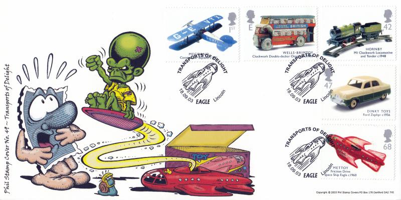 2003 (09) Transports of Delight (Stamps) - Phil Stamps (Colour) Official