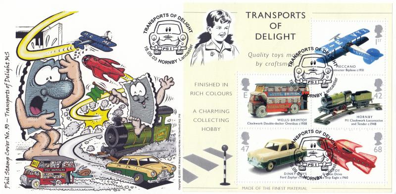 2003 (09) Transports of Delight (M/S) - Phil Stamps (Colour) Official