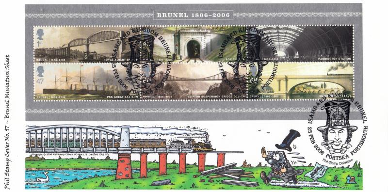 2006 (02) Brunel (M/S) - Phil Stamps (Colour) Official