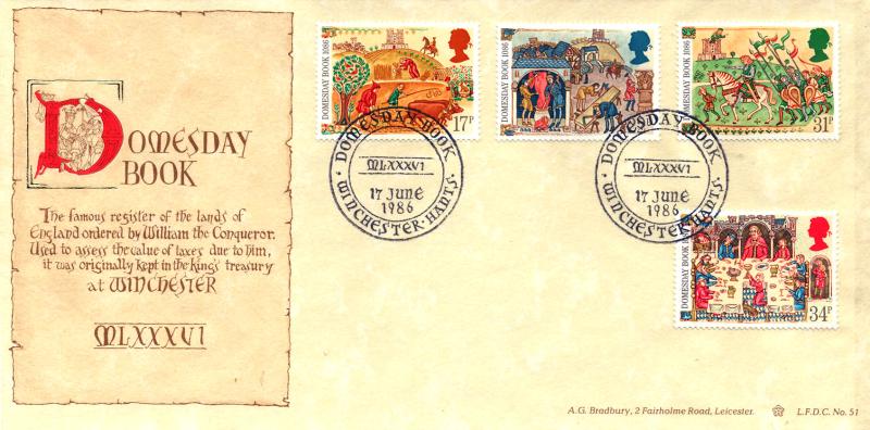 1986 (06) Medieval - Bradbury LFDC 51 'Winchester' Official