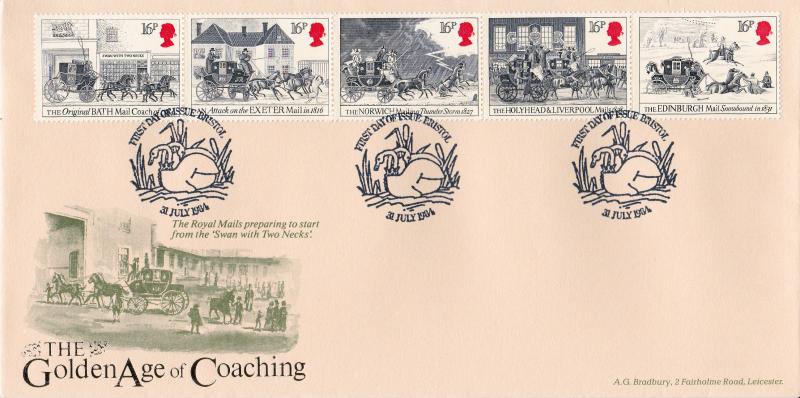 1984 (07) Royal Mail - Bradbury LFDC 36 'Bristol' Special