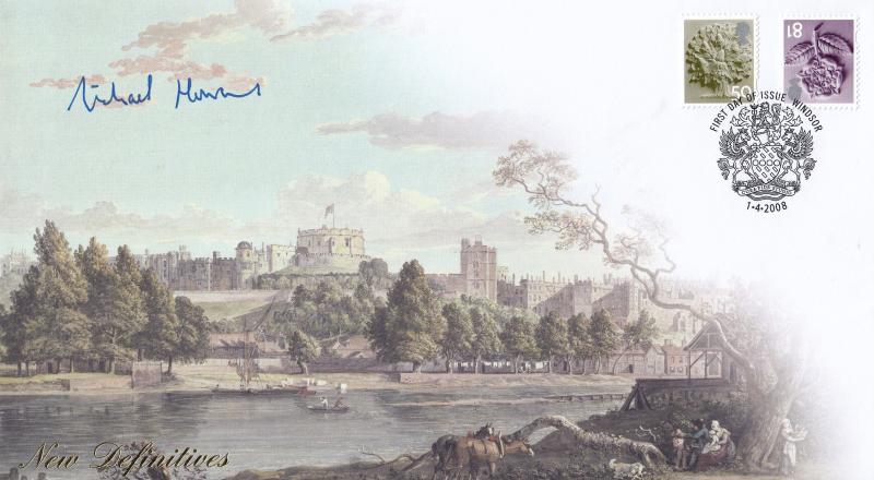 2008 (04) English Regional Definitives (50p+81p) - Internet Windsor Castle View Cover - Windsor (Arms) H/S - Signed by Michael Howard MP