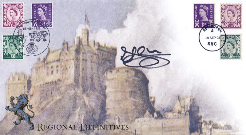 2008 (09) Scottish Regional Definitives - Internet 'Edinburgh Castle' Cover - Edinburgh SHC Cancel - Signed by Alex McLeish