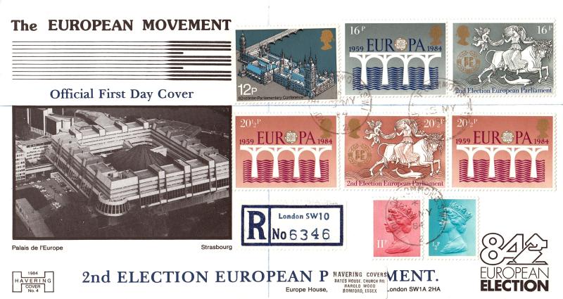 1984 (05) Europa - Havering 'European Elections' Official - House of Commons (Small Steel Ring) CDS