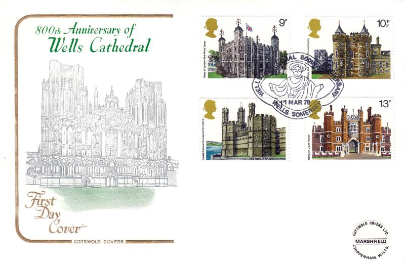 1978 (03) Buildings (Stamps) - Cotswold 'Wells Cathedral' Official