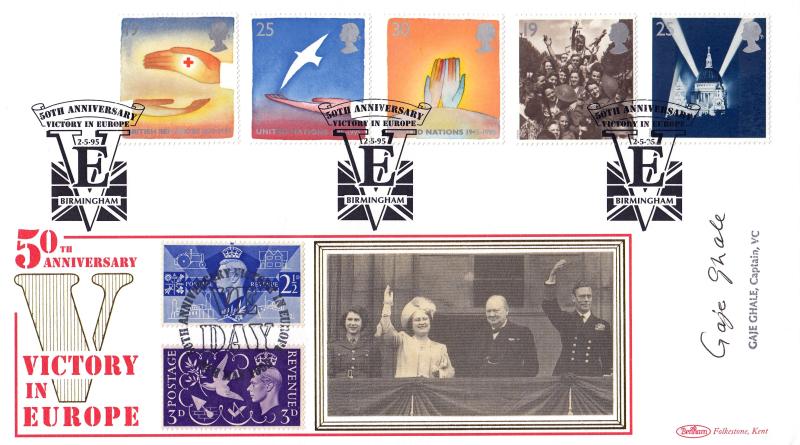 1995 (05) VE Day - Benham VE Birmingham Official - Signed by Gaje Ghale VC