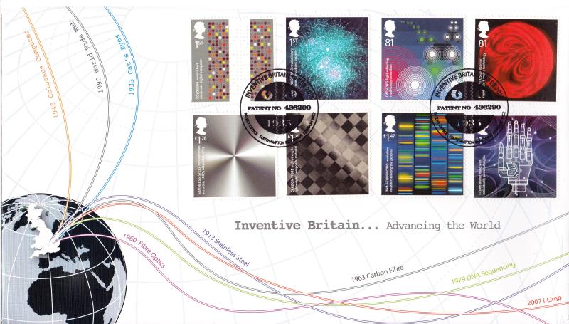 2015 (02) Inventive Britain - FD Covers 'Patent Office' Official